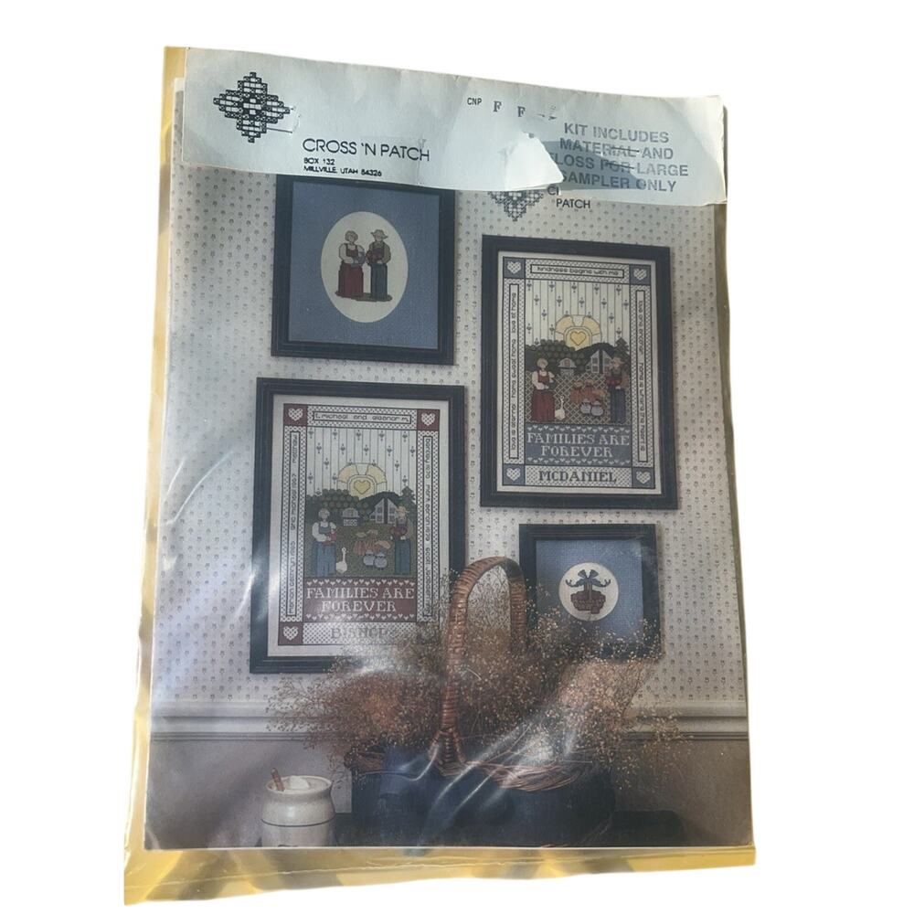 Cross N Patch Kit Cross Stitch Family Families